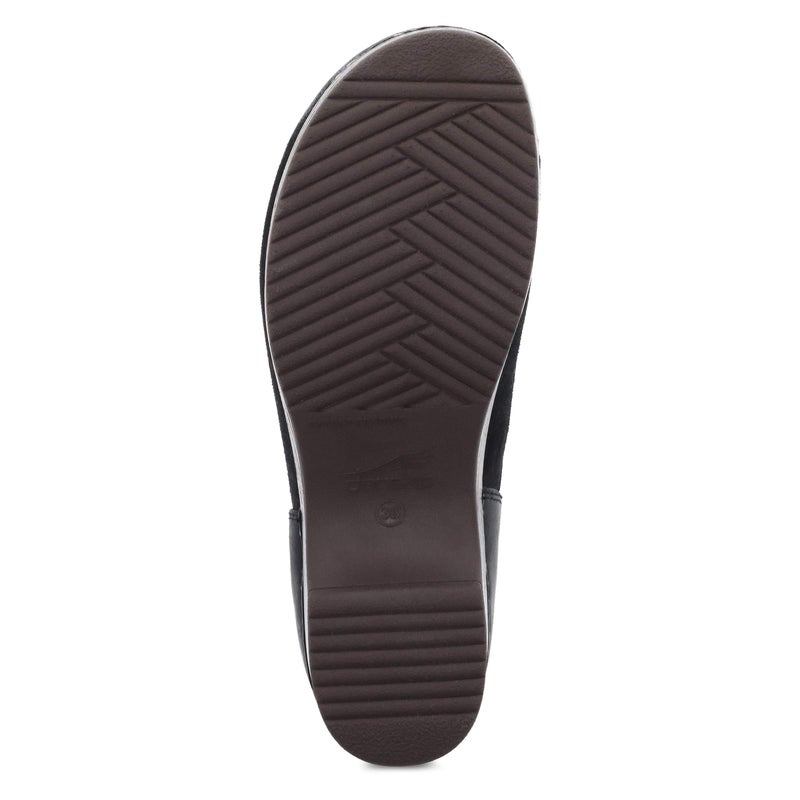 Dansko Brenna Black Slip On Clogs for Women â€“ Memory Foam and Arch Support for All -Day Comfort and Support â€“ Lightweight EVA Oustole for Long-Lasting Wear Black Bunished Suede 9.5-10 M US - Image 3